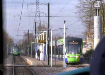 Belgrave Walk island platform Tramlink tram stop.