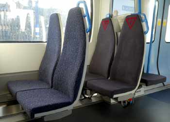 seats inside Class 717 train