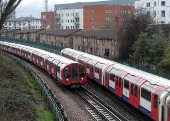 Central line trains travel on the right!