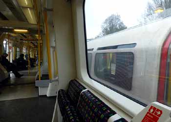 subsurface train passes tube train.