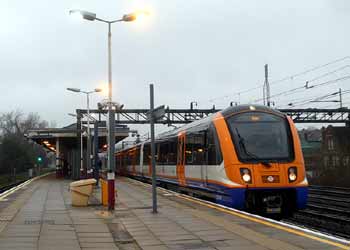 London Overground Class 710 train South Kenton station.
