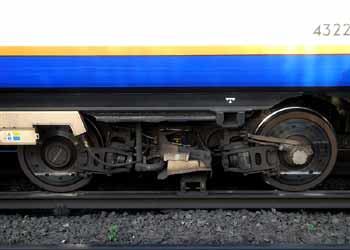 Class 710 train third rail power pick up shoe.