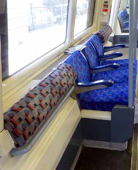 Jubilee line 'bum rest' in multiuser space.