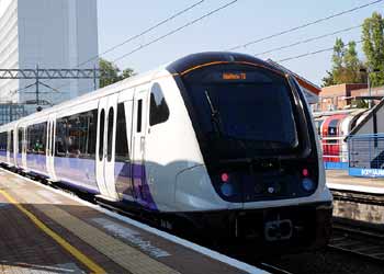 Class 345 061 train destination Heathrow T5.