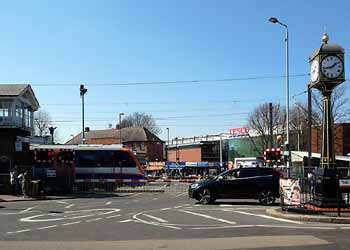 Highams Park level crossing.