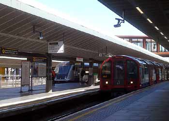 platforms 3 and 5 Stratford Station London.