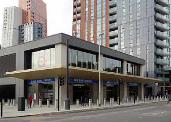 Street view Nine Elms station.