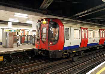 Trains at Tower Hill station.