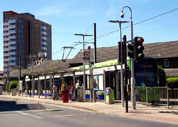 Tramlink Centrale tram stop.