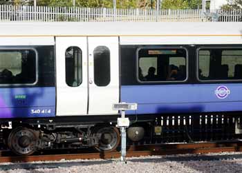 Elizabeth line name on Class 345 train.