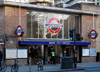 White City station entrance.