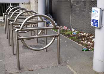 DLR style bike parking hoops