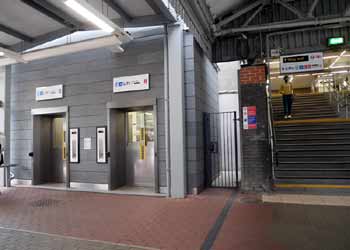 Ealing Broadway station stairway accessibility lifts