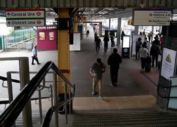 Ealing Broadway station concourse access steps
