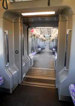 inside Class 345 train - see fire door button.