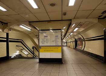 Passageway at Warren Street underground station