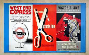 Historic Victoria line poster.
