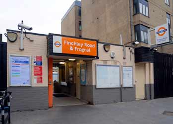 Finchley Road and Frognal railway station building.