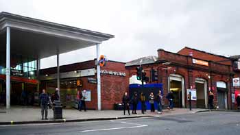 West Hampstead London Overground railway station buildings.