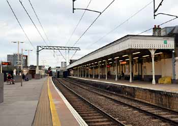 the platforms at Camden Road station.