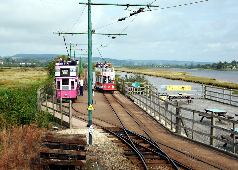 Seaton tram station, old view.