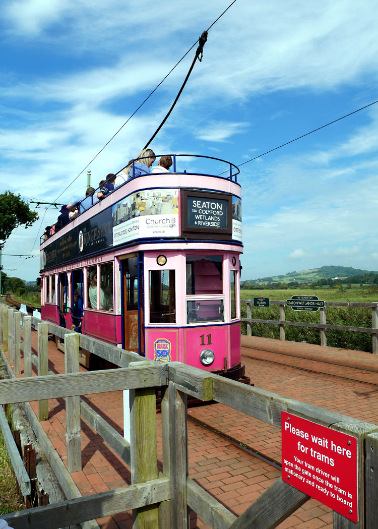Seaton tram station, old view.