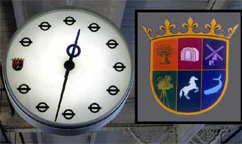 Chadwell Heath station Elizabeth line TfL clock.