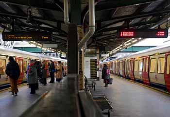 Platforms 1 and 2 Edgware Road Subsurface Railway Station London
