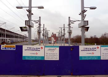 Platform extension ready to open at Prince Regent DLR station