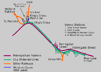 City Widened Lines map.