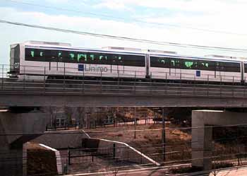 Linimo Maglev Monorail train.