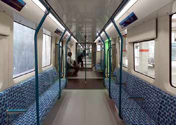 longitudinal seats B23 DLR train