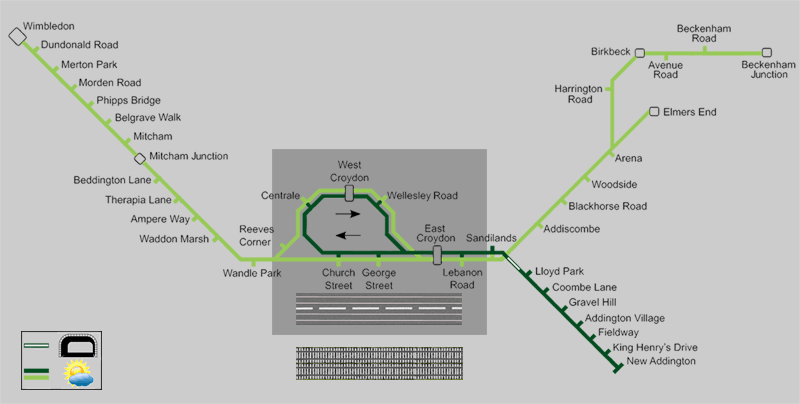 Tramlink map.
