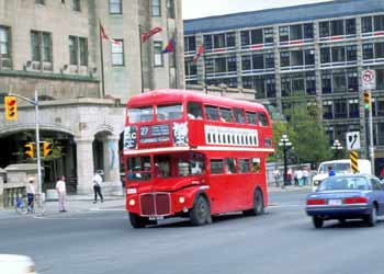 London Routemaster bus in Ottawa, Canada.