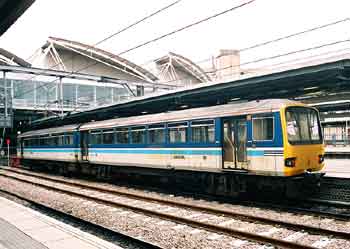 Class 142 Pacer train British Rail 'Regional Railways' livery.