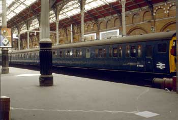 Class 307 train at London Liverpool Street Station.