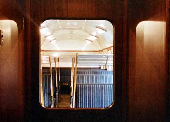 Inside Class 307 semi-open carriage.