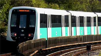 partial side view B23 DLR train