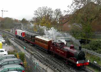 triple locomotive train