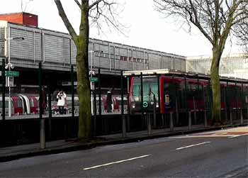 West Ham station as seen from Manor Road.